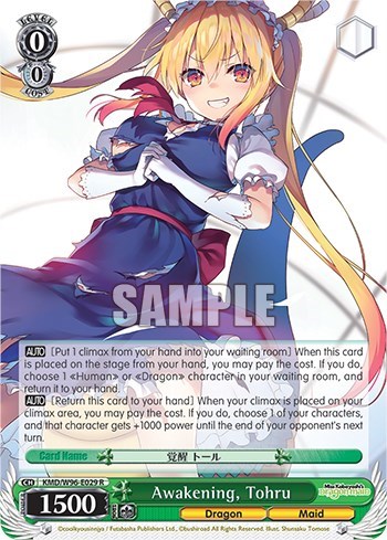 Awakening, Tohru KMD/W96-E029 R