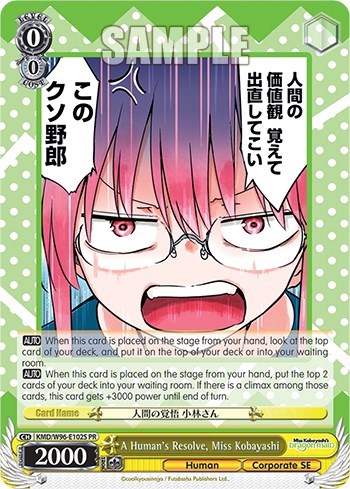 A Human's Resolve, Miss Kobayashi KMD/W96-E102S PR