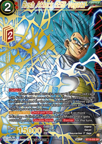 Rush Attack SSB Vegeta BT18-005