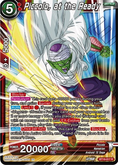 Piccolo, at the Ready BT19-017