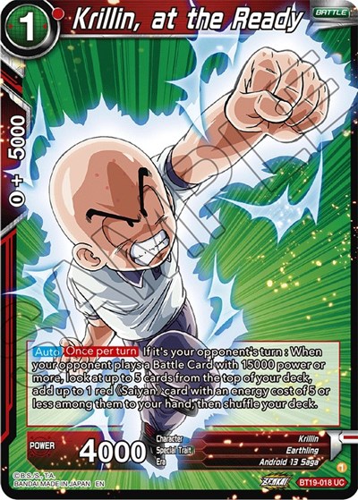 Krillin, at the Ready BT19-018