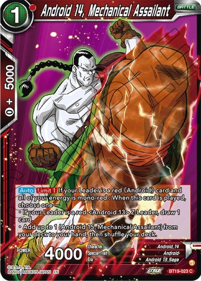 Android 14, Mechanical Assailant BT19-023