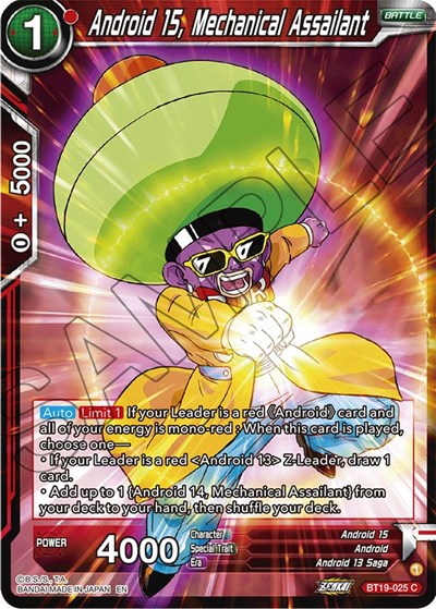 Android 15, Mechanical Assailant BT19-025