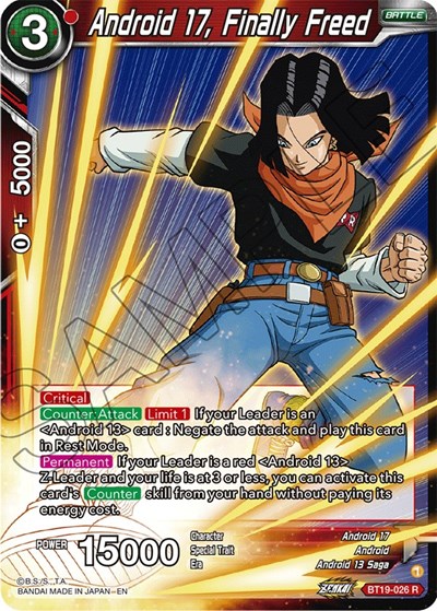 Android 17, Finally Freed BT19-026