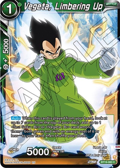 Vegeta, Limbering Up BT19-083