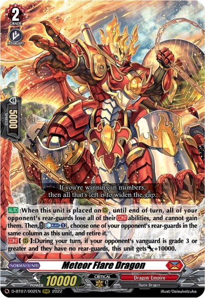 Meteor Flare Dragon [D Format] D-BT07/002EN