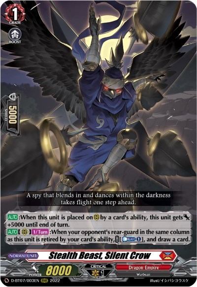 Stealth Beast, Silent Crow [D Format] D-BT07/003EN