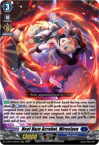 Heat Haze Acrobat, Miroslava [D Format] D-BT07/004EN