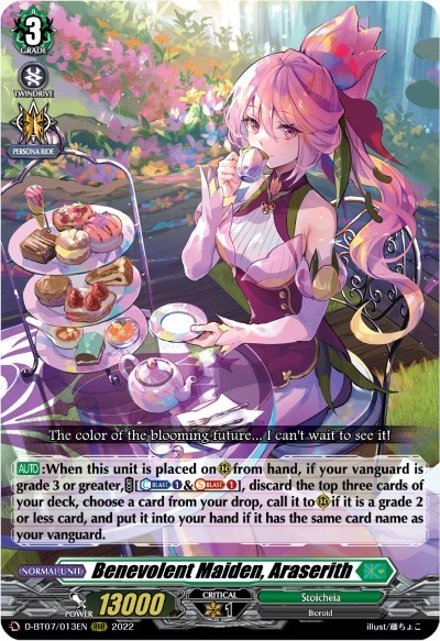 Benevolent Maiden, Araserith [D Format] D-BT07/013EN