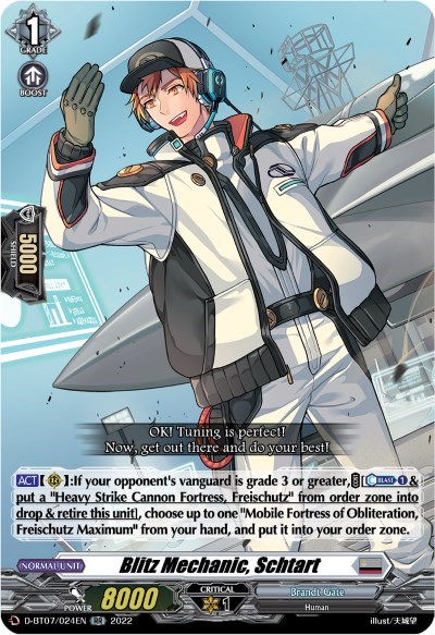 Blitz Mechanic, Schtart [D Format] D-BT07/024EN