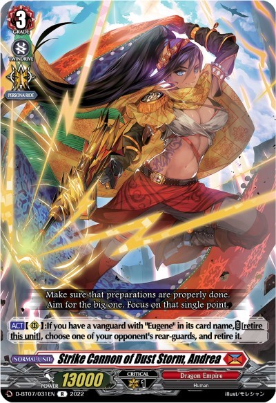 Strike Cannon of Dust Storm, Andrea [D Format] D-BT07/031EN