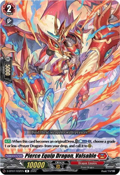 Pierce Equip Dragon, Valsable [D Format] D-BT07/032EN