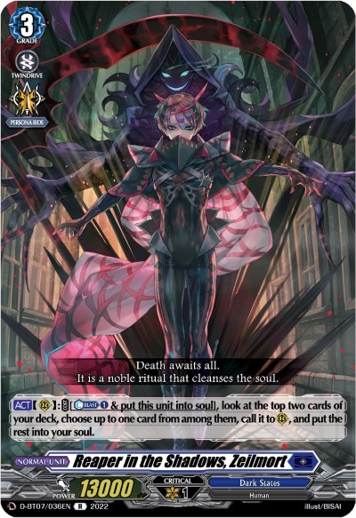 Reaper in the Shadows, Zeilmort [D Format] D-BT07/036EN