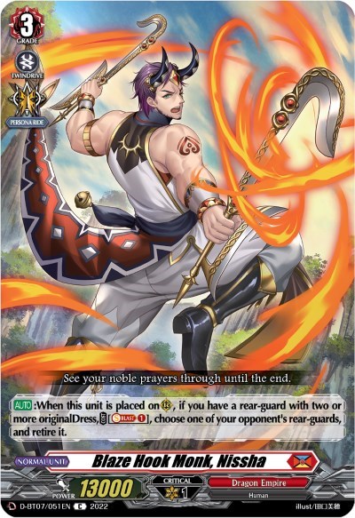 Blaze Hook Monk, Nissha [D Format] D-BT07/051EN