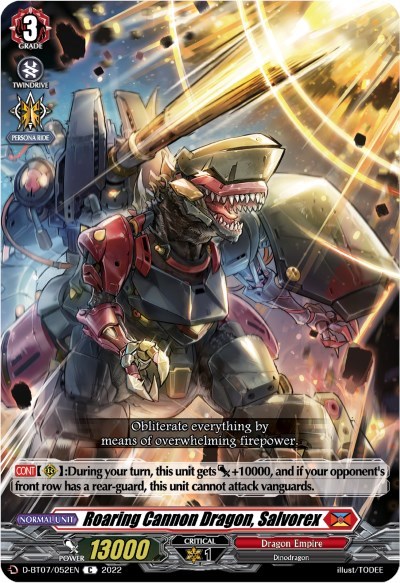 Roaring Cannon Dragon, Salvorex [D Format] D-BT07/052EN