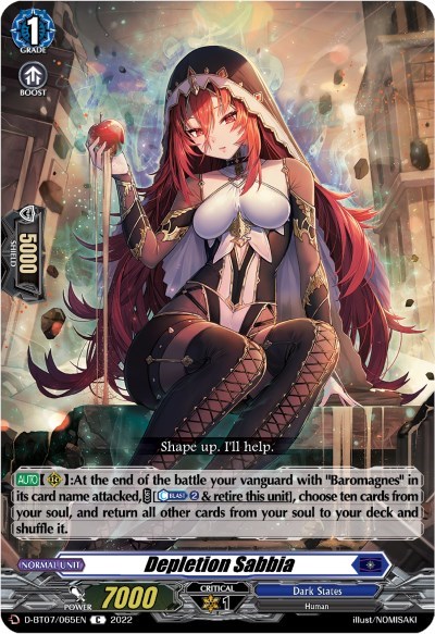 Depletion Sabbia [D Format] D-BT07/065EN