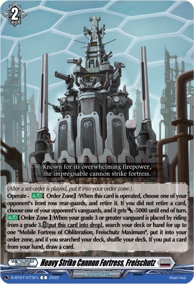 Heavy Strike Cannon Fortress, Freischutz [D Format] D-BT07/073EN