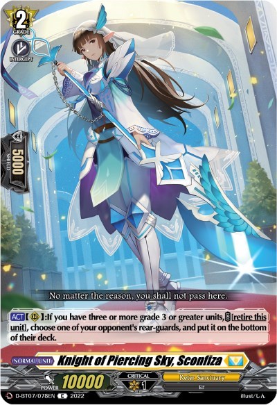 Knight of Piercing Sky, Sconfiza [D Format] D-BT07/078EN