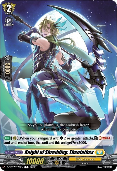 Knight of Shredding, Theutathes [D Format] D-BT07/079EN
