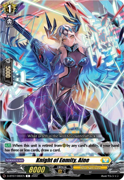 Knight of Enmity, Aine [D Format] D-BT07/080EN