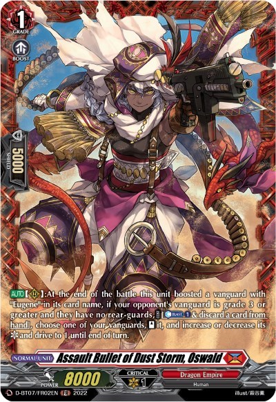 Assault Bullet of Dust Storm, Oswald [D Format] D-BT07/FR02EN
