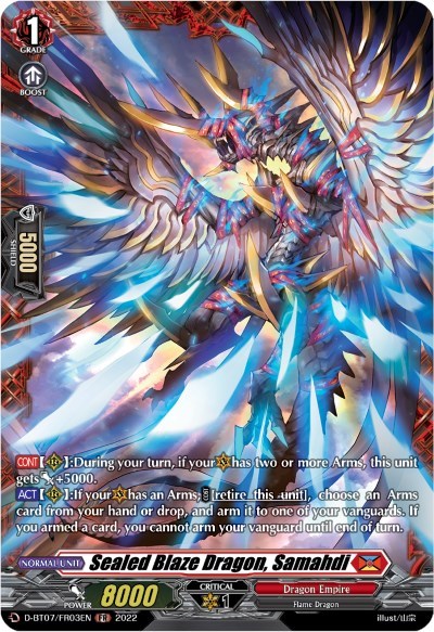 Sealed Blaze Dragon, Samahdi [D Format] D-BT07/FR03EN