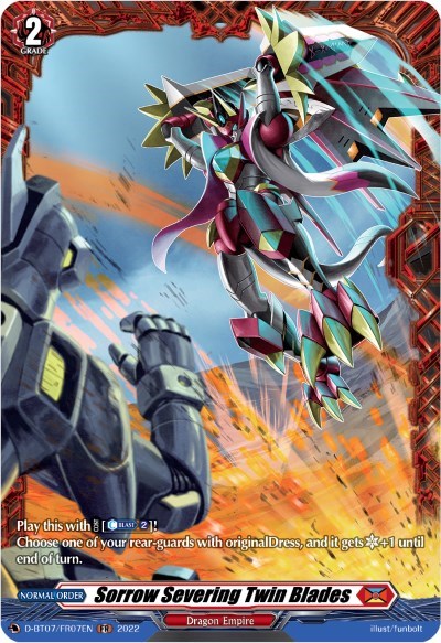 Sorrow Severing Twin Blades [D Format] D-BT07/FR07EN