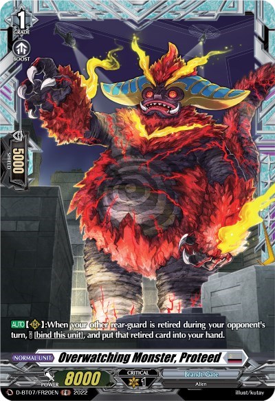 Overwatching Monster, Proteed [D Format] D-BT07/FR20EN