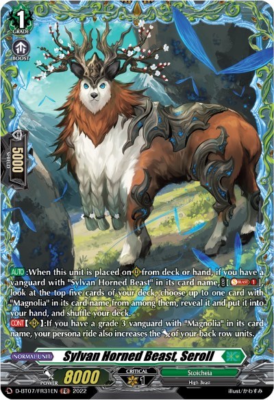 Sylvan Horned Beast, Seroll [D Format] D-BT07/FR31EN