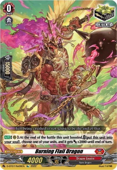 Burning Flail Dragon [D Format] D-BT07/Re06EN