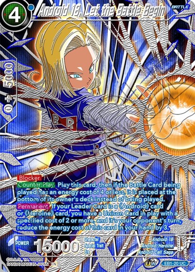Android 18, Let the Battle Begin 