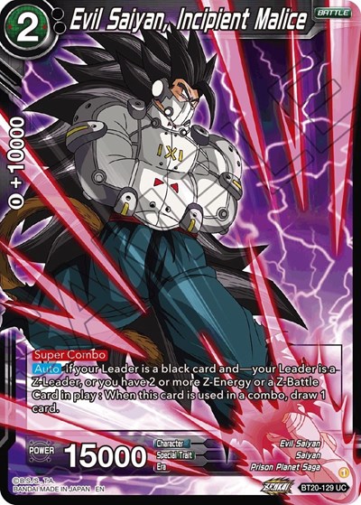 Evil Saiyan, Incipient Malice BT20-129