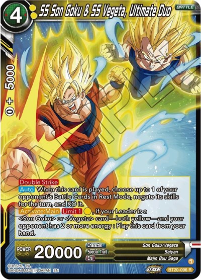 SS Son Goku & SS Vegeta, Ultimate Duo BT20-096