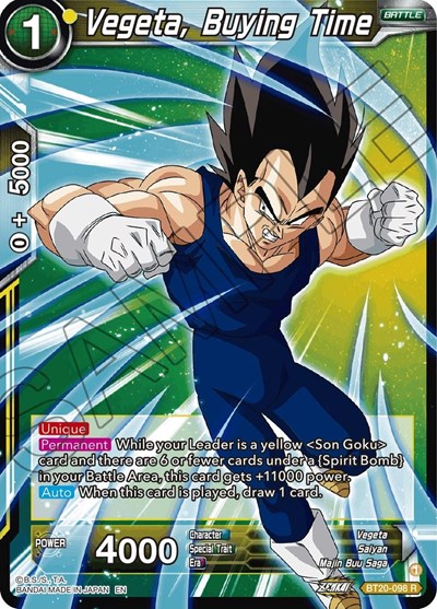 Vegeta, Buying Time BT20-098
