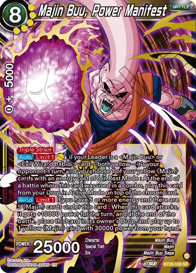 Majin Buu, Power Manifest BT20-106