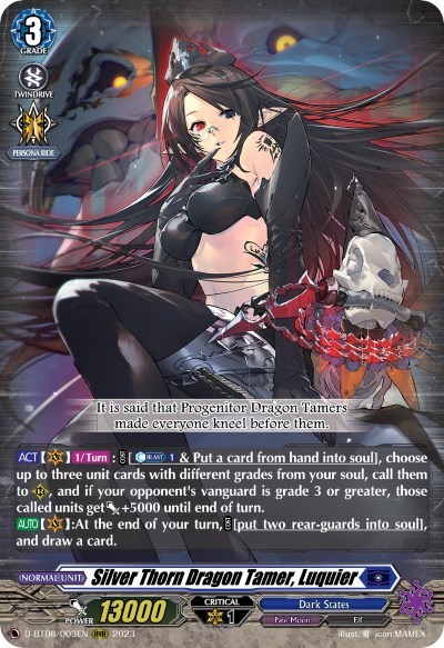 Silver Thorn Dragon Tamer, Luquier [D Format] D-BT08/003EN