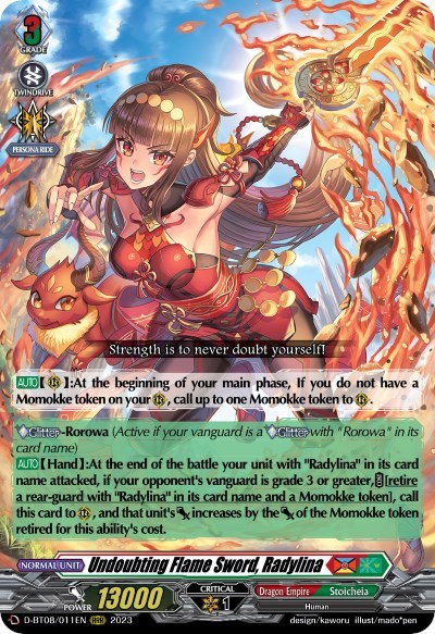 Undoubting Flame Sword, Radylina [D Format] D-BT08/011EN