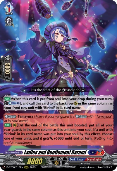 Ladies and Gentlemen! Rarami [D Format] D-BT08/013EN