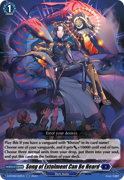 Song of Extolment Can Be Heard [D Format] D-BT08/022EN