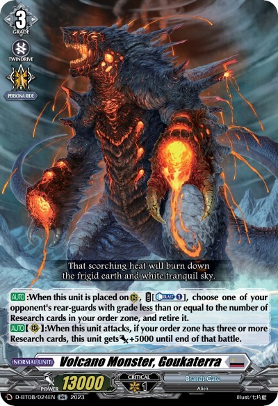 Volcano Monster, Goukaterra [D Format] D-BT08/024EN