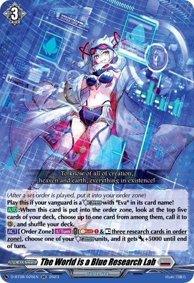 The World is a Blue Research Lab [D Format] D-BT08/025EN
