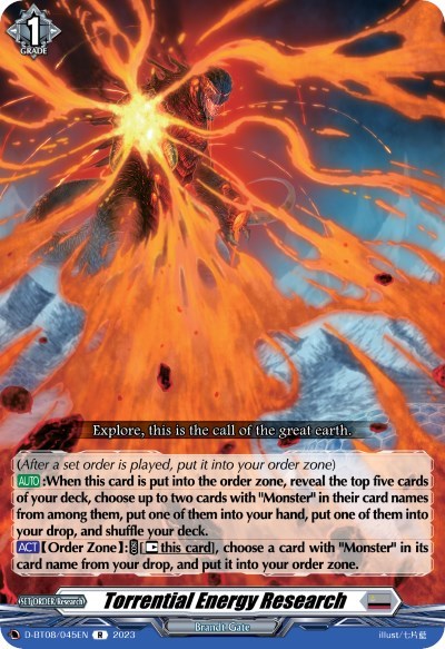 Torrential Energy Research [D Format] D-BT08/045EN