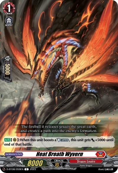 Heat Breath Wyvern [D Format] D-BT08/059EN