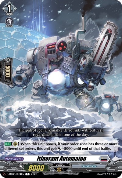 Itinerant Automaton [D Format] D-BT08/074EN