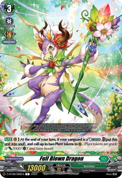 Full Blown Dragon [D Format] D-BT08/086EN