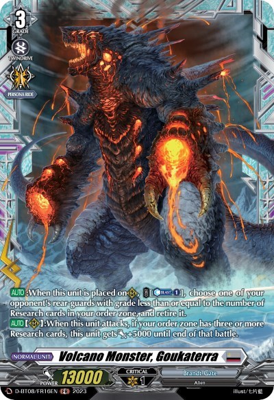 Volcano Monster, Goukaterra [D Format] D-BT08/FR16EN