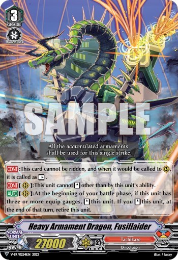 Heavy Armament Dragon, Fusillaider [V-Format] V-PR/0254EN