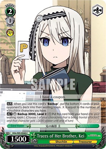 Traces of Her Brother, Kei KGL/S95-E040 C