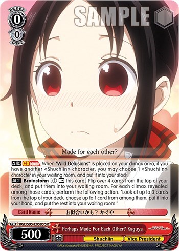 Perhaps Made For Each Other? Kaguya KGL/S95-E058S SR
