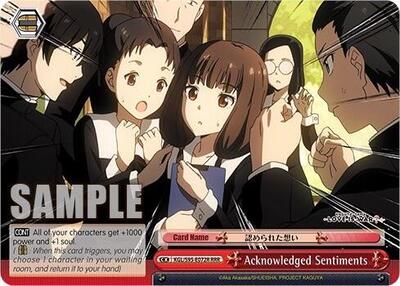 Acknowledged Sentiments KGL/S95-E072R RRR — Kaguya-Sama: Love is War?
